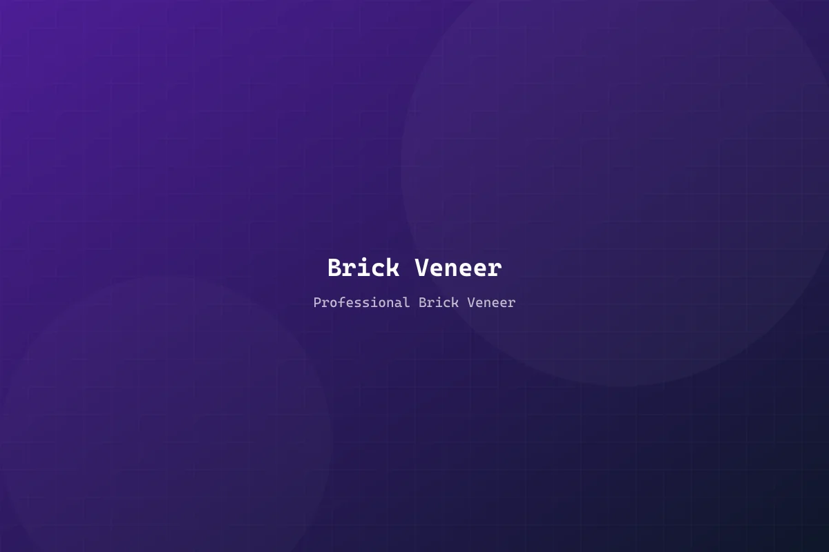 Brick Veneer