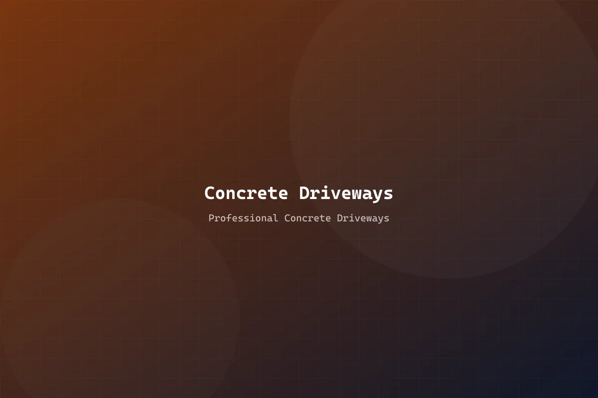 Concrete Driveways