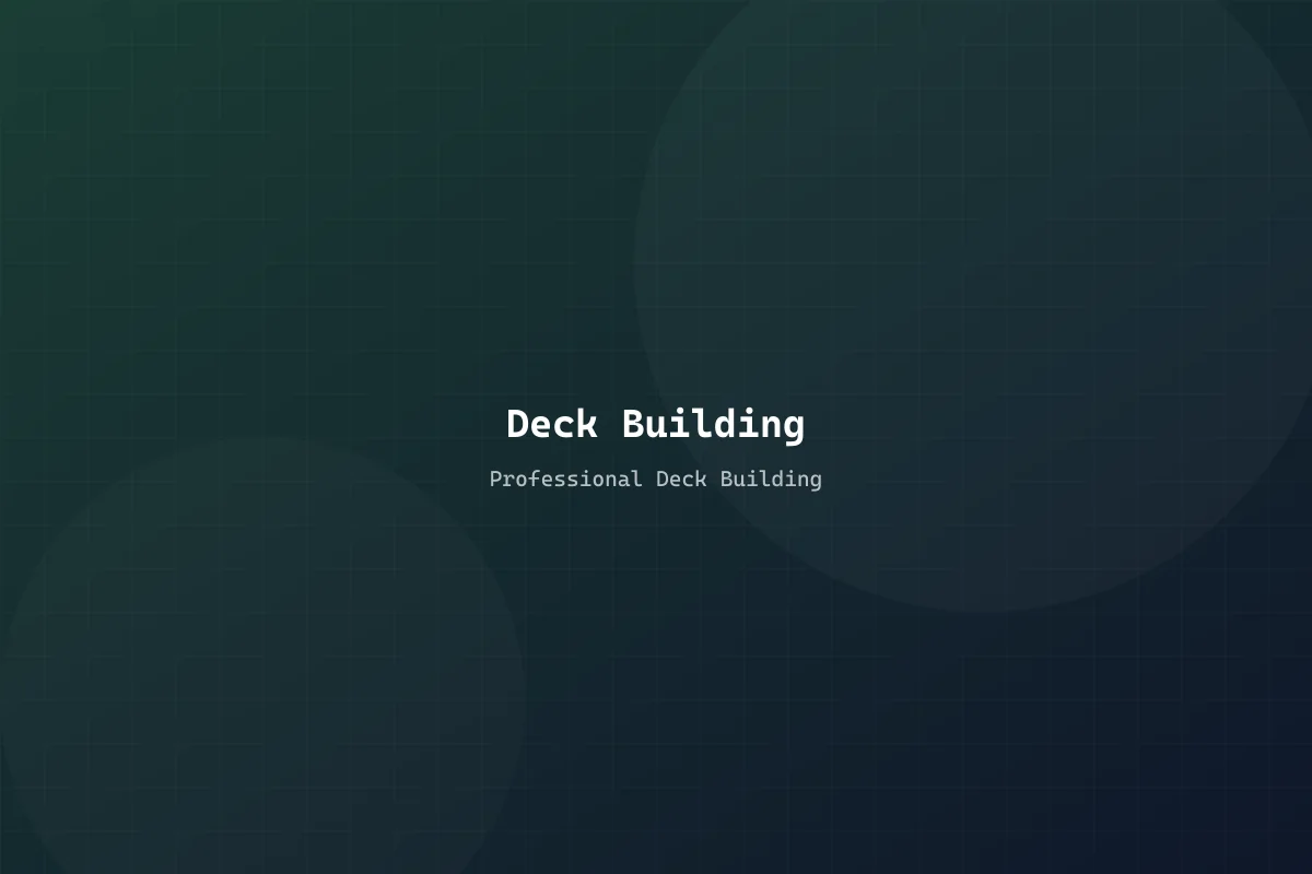 Deck Building
